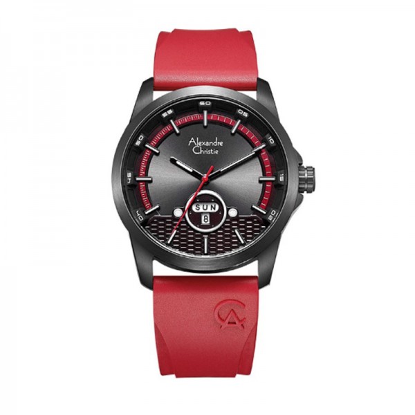 Alexandre Christie AC 6656 Black Red Rubber MERIPBARE